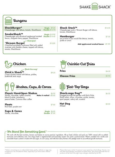 shake shack menu.